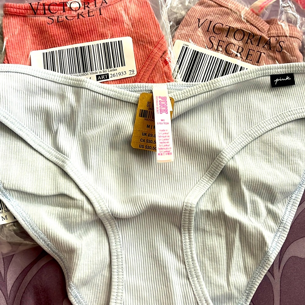 Victoria Secret (Pink line) ribbed bikini cut panties
